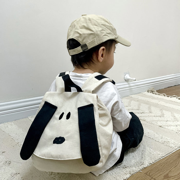 Wholesale Children's backpack cute little book bag fashionable baby contrasting canvas
