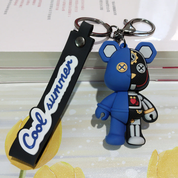 Wholesale Cartoon Mechanical Bear Keychain Pendant Cute Doll Bag Hanger Car Hanger