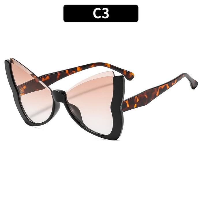 Wholesale Fashionable large frame retro versatile sunglasses, personalized outdoor sports cycling sunscreen trendy sunglasses