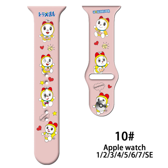 Wholesale Personalized Printed Silicone Watch Strap JDC-WD-NuoQi014
