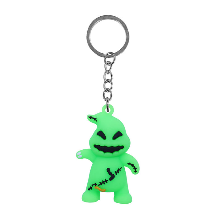 Wholesale  Pumpkin Ghost 3D PVC Keychain Doll DIY Party Bag Charm Keychain  MOQ:10