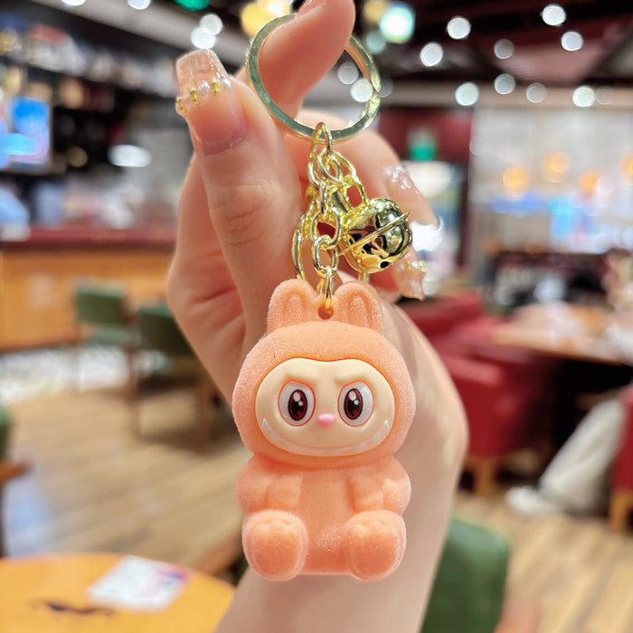 Wholesale Cute Plush Sheep Keychain Bag Small Pendant Plush Cute Grain Car Hanging Decoration Grab Machine Small Accessories