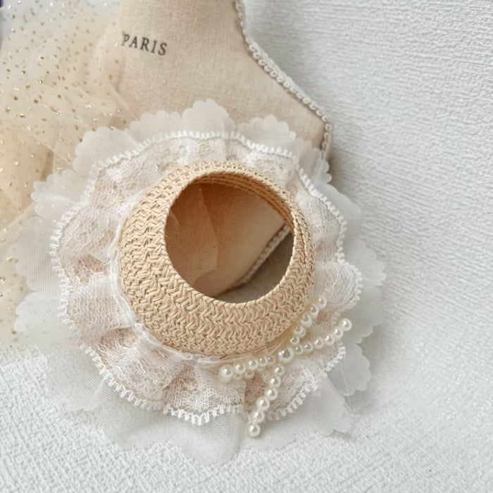 Wholesale Straw Hat Fairy Fluttering Ears Doll Hat Empty Top Hat