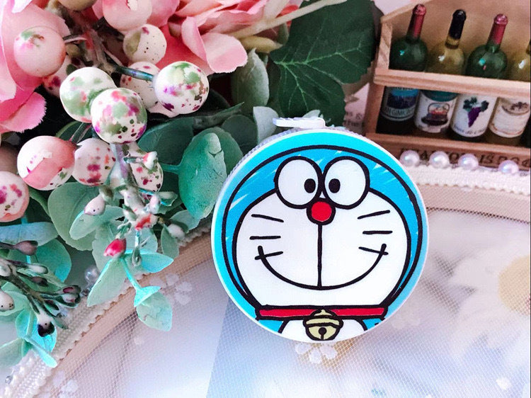 Wholesale Cute Girl Heart Measuring Ruler Tape Measure Portable Round Pull Ruler Automatic Telescopic Soft Ruler Measurements Ruler