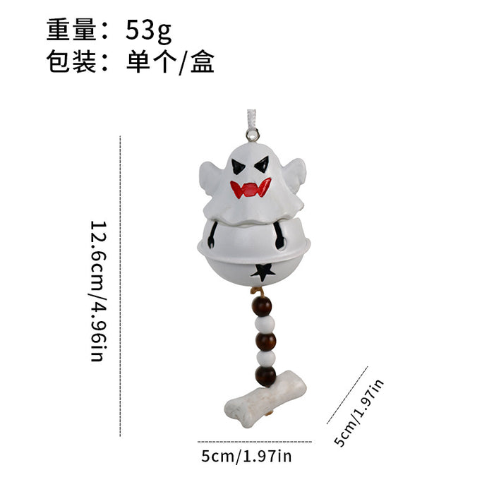 Wholesale  Decorations,  Creative and Interesting Resin Ghost Bells,  Wind Chime Pendants,   Door Hangings