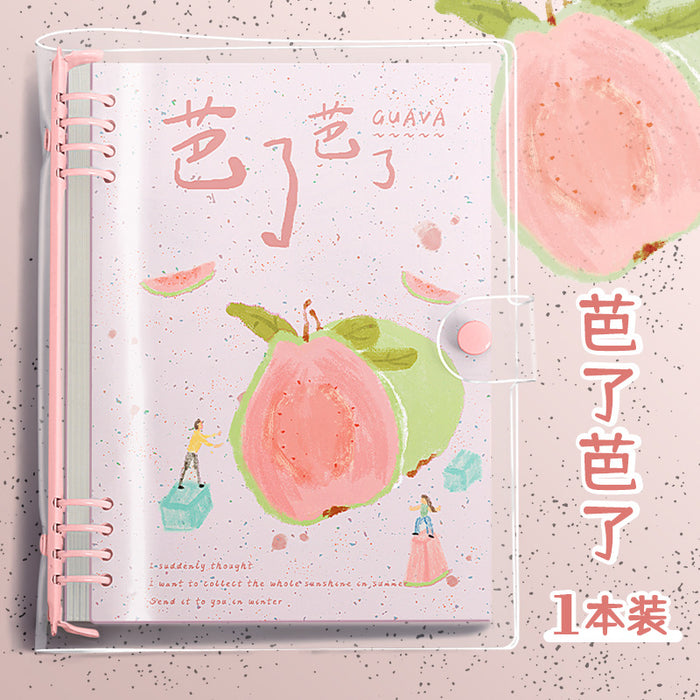 Wholesale PVC Clear Soft Cover Loose-Leaf Notebook A5 Lined Cartoon Design for Students