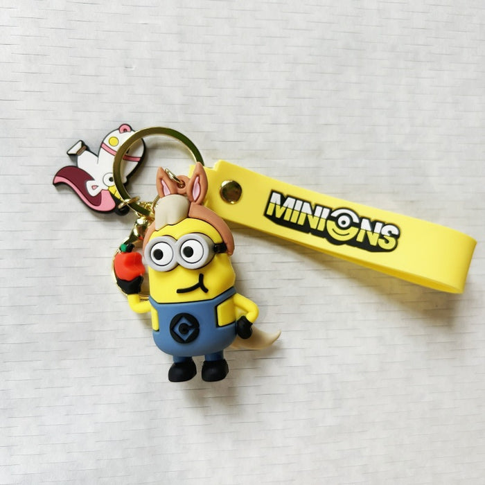 Wholesale Creative cartoon keychain pendant, cute PVC keychain doll pendant