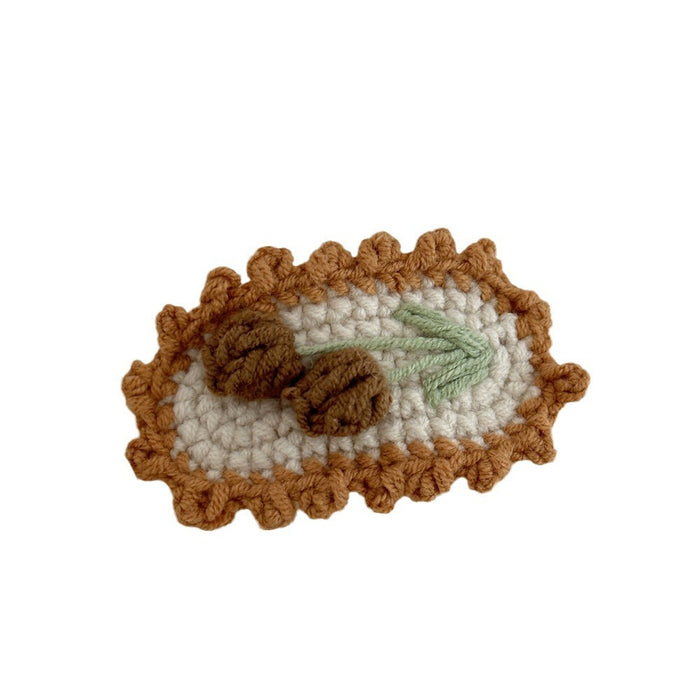 Wholesale Crochet Handmade Embroidered Cute Hair Clips