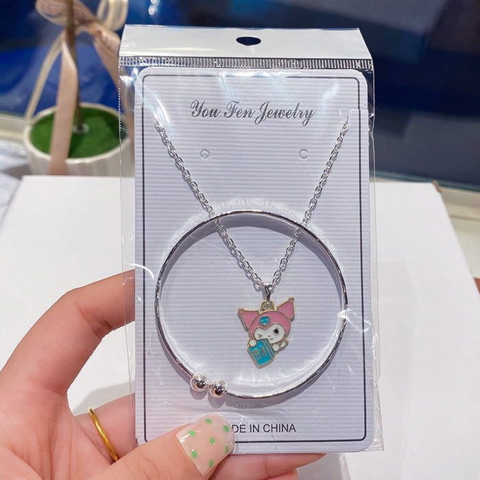 Wholesale Children Cartoon Bracelet Necklace Combination