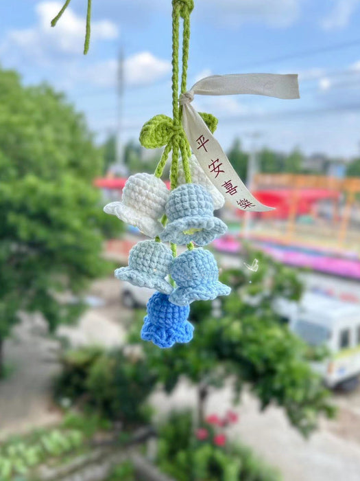 Wholesale lily pendant cute Mori finished handmade bag key gradient pendant