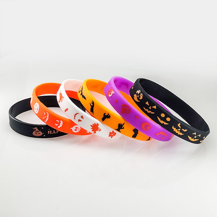 Wholesale  Silicone Bracelet Theme Party Funny Ghost House Skull TrickorTreat Rubber Bracelet