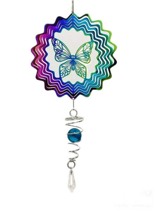 Wholesale 3D Stainless Steel Rotating Wind Gyro Wind Chimes
