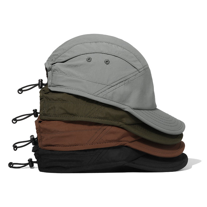 Wholesale Quick drying duckbill cap workwear, outdoor breathable baseball cap, drawstring adjustable cap