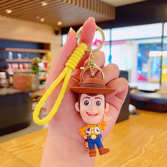 Wholesale Silicone Cartoon Doll Keychain JDC-KC-MingT155