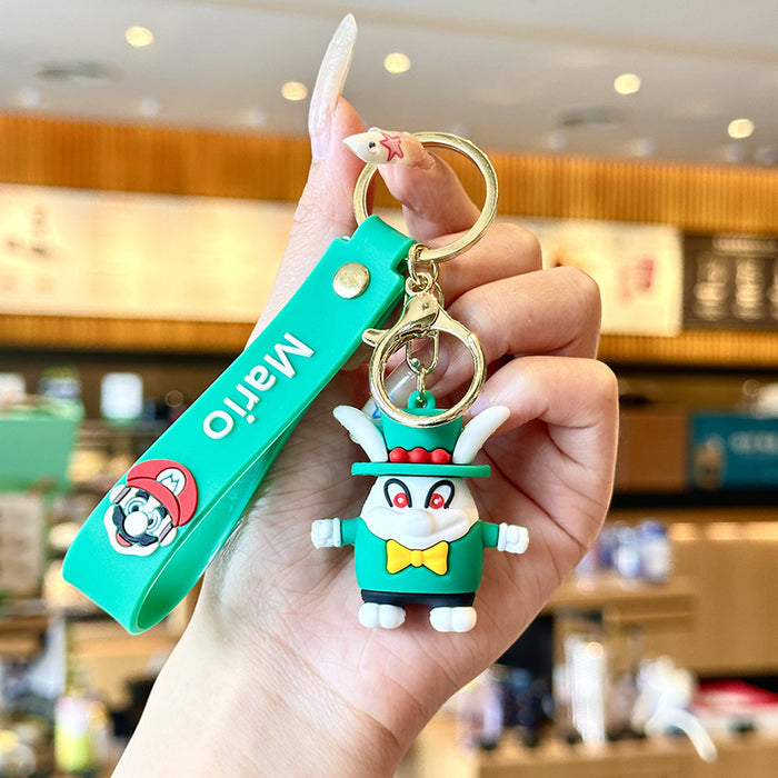 Wholesale  doll keychain pendant pvc cartoon  car bag key ornaments