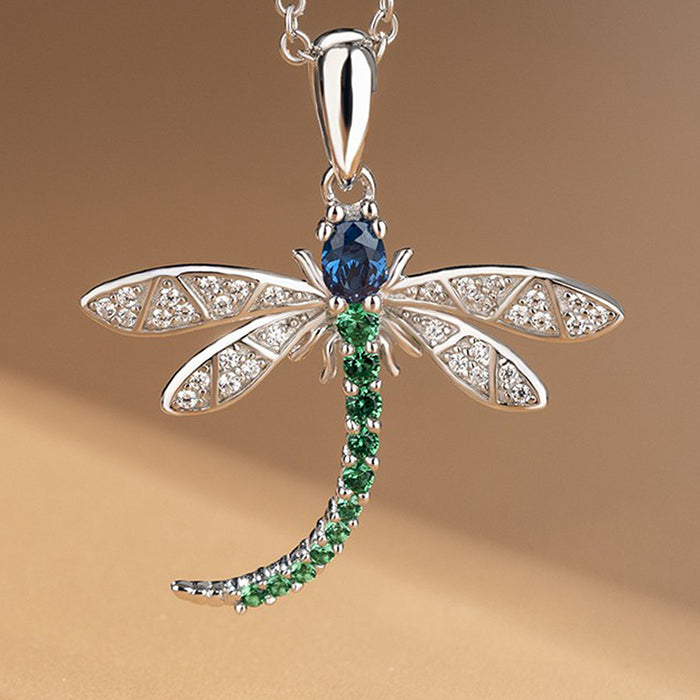Wholesale Cute Versatile Dragonfly Pendant Necklace