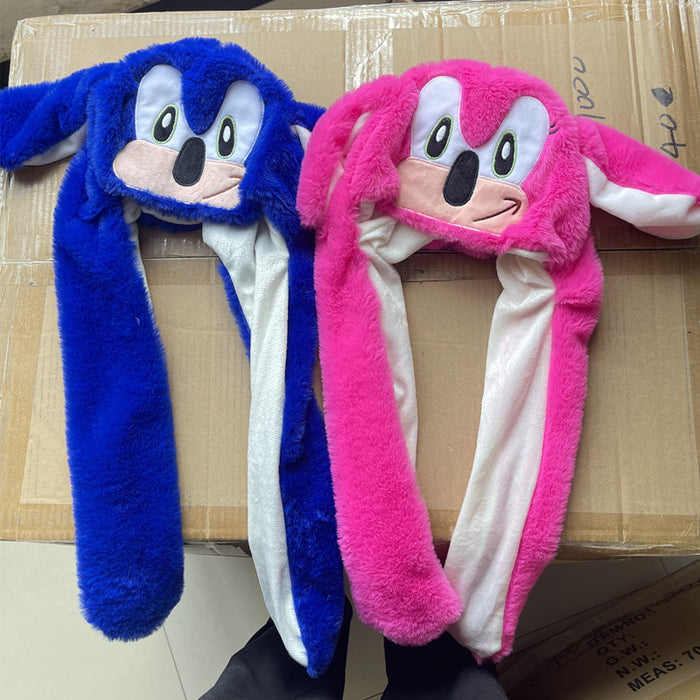 Wholesale Cartoon Animation Hat Doll Creative Colorful Luminous Funny Ear Moves Hat