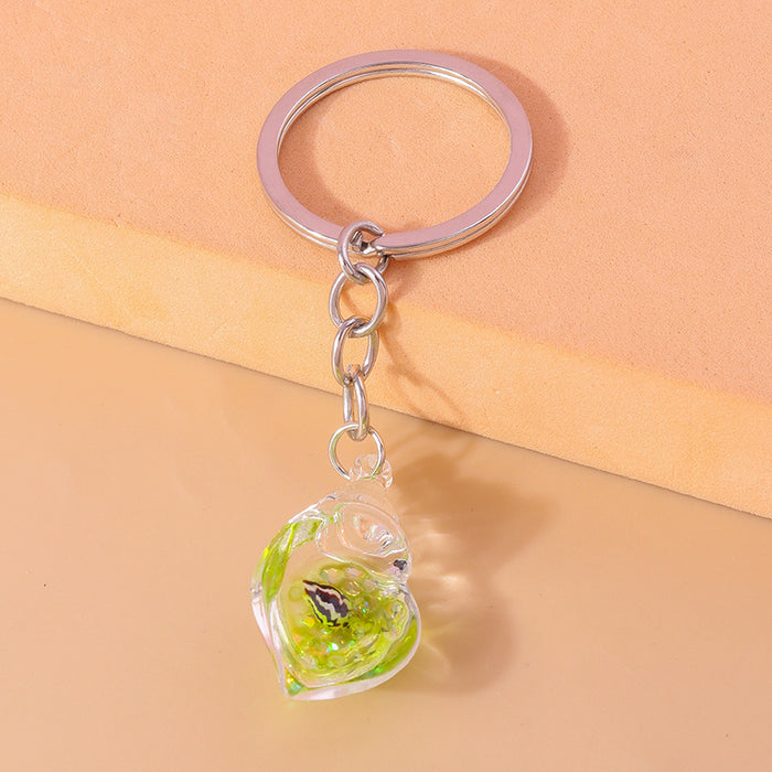 Wholesale Creative glow-in-the-dark conch keychain