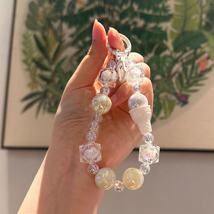 Wholesale DIY Handmade Beaded Car Keychain Pendant Accessories Phone Chain Bag Pendant