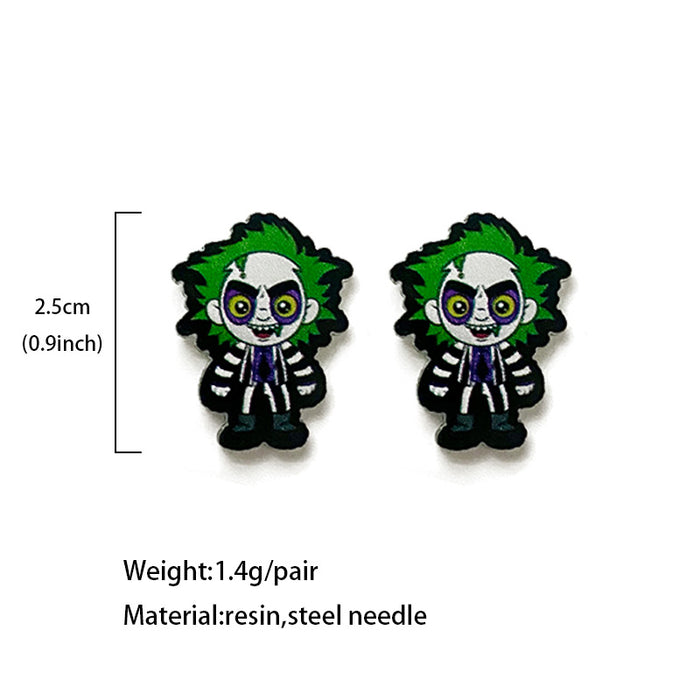 Wholesale  acrylic earrings horror movie characters holiday gift earrings