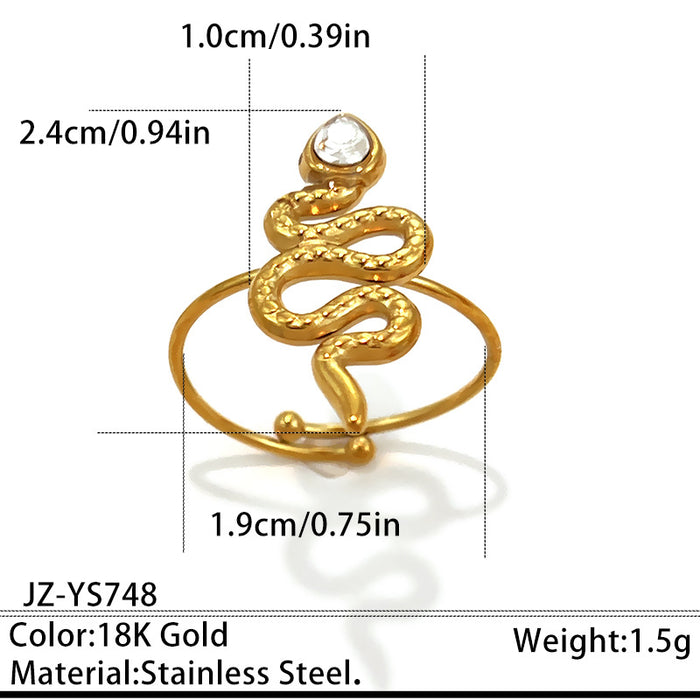 Wholesale Stainless Steel Summer Seaside Luxury Adjustable Rings