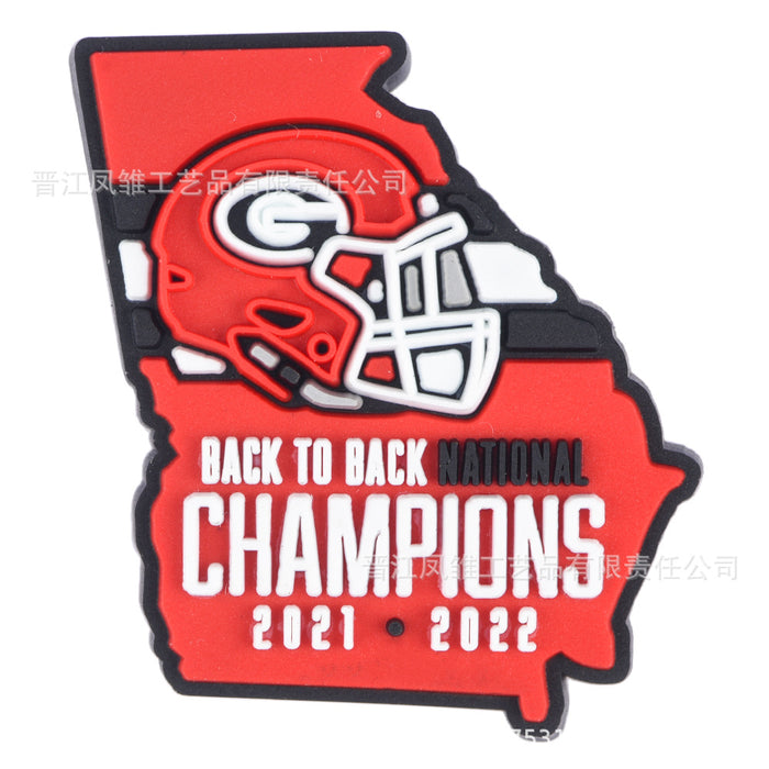 Wholesale 50pcs Rugby Series Shoes Charms detachable