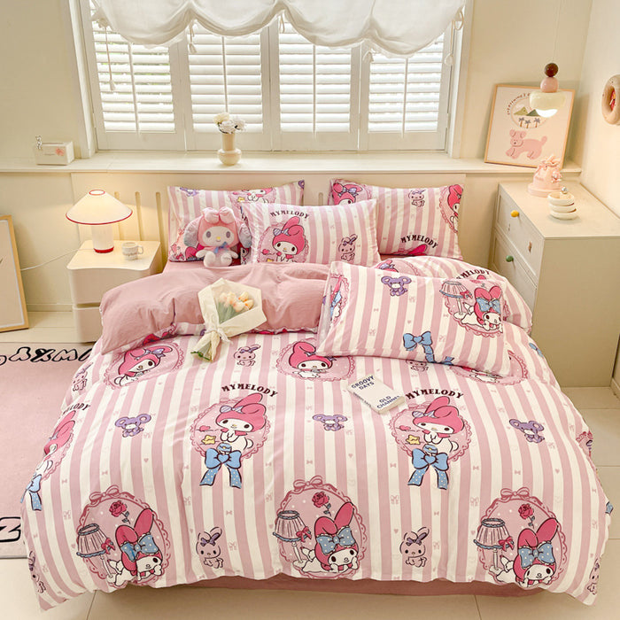 Wholesale Cartoon Bed Sheets, Dust Covers, Protective Covers, Skin Friendly and Frosted Bed Sheets JDC-SEE-AiErMei002