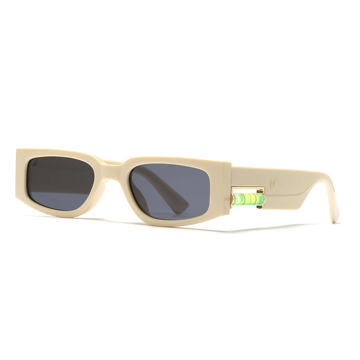 Wholesale Sunglasses PC Square Small Frame Green Tube Zero DegreeMOQ≥2 JDC-SG-YuX002