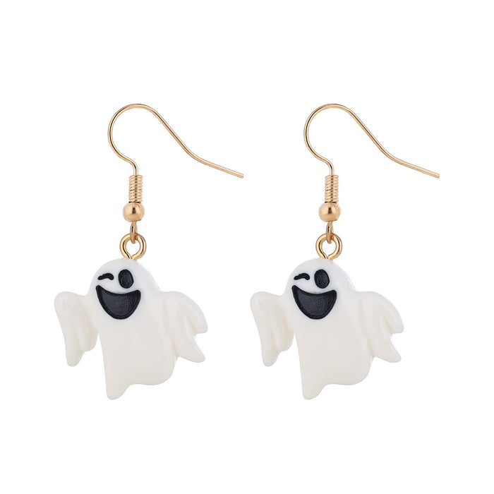 Wholesale  series witch,  pumpkin ghost bat and skull earrings