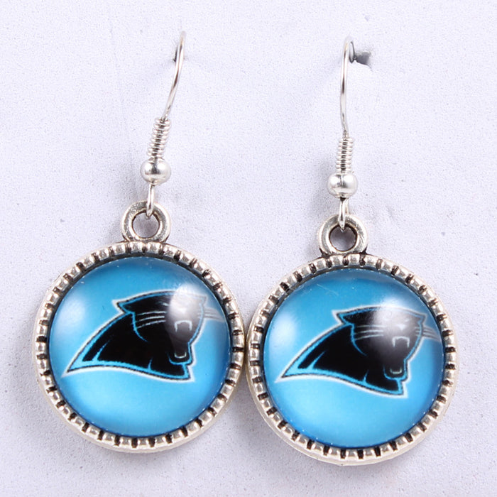 Wholesale Football team earrings jewelry cowboy pirate steel