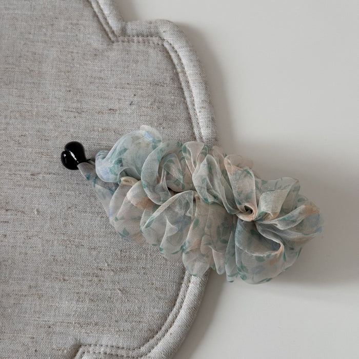 Wholesale Gentle Floral Pleated High-End Fashionable High Ponytail Banana Clip