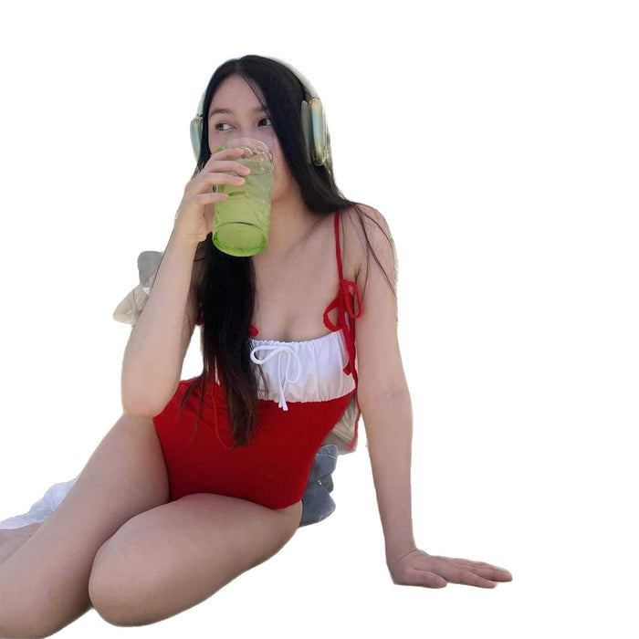 Wholesale New vacation pure desire one-piece swimsuit hot spring swimsuit