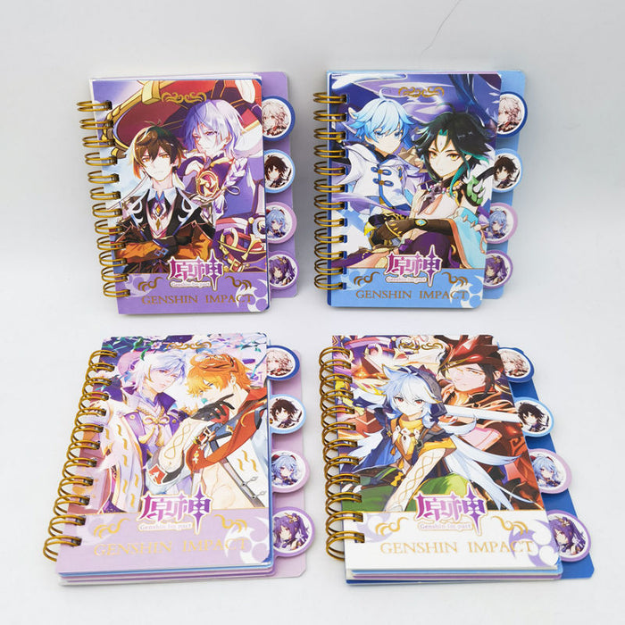 Wholesale Cute cartoon notebook with dividers and spirals