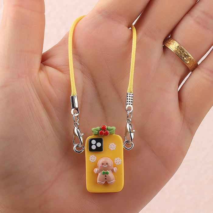 Wholesale Christmas lanyard doll keychain
