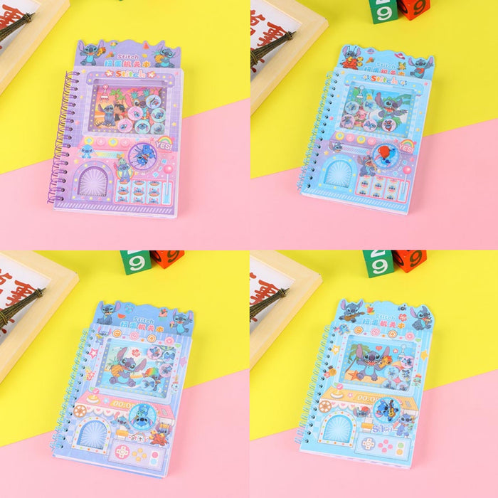 Wholesale Creative cartoon capsule toy-style spiral notebook with stickers