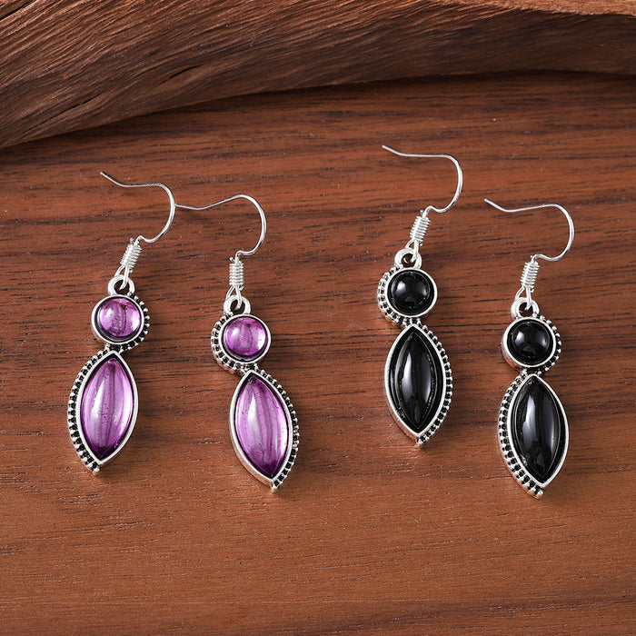 Wholesale Retro Gemstone Earrings