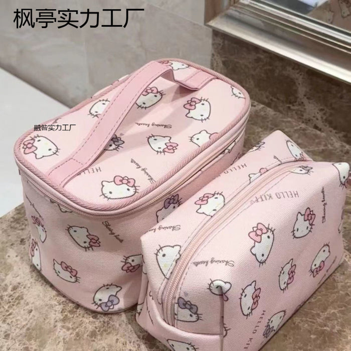 Wholesale Cute Printed Large-Capacity Storage Handbag Portable Storage Toiletry Storage Cosmetic Bag