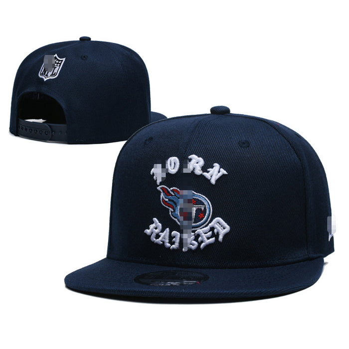 Wholesale Football Team Hat  Embroidered Flat-Brimmed Hat Outdoor Sun Protection Visor