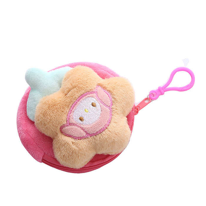 Wholesale Cute Flower Animal Coin Purse Mini Cute Circular Storage Bag Coin Purse Headphone Bag Holiday Gift JDC-WT-XG004