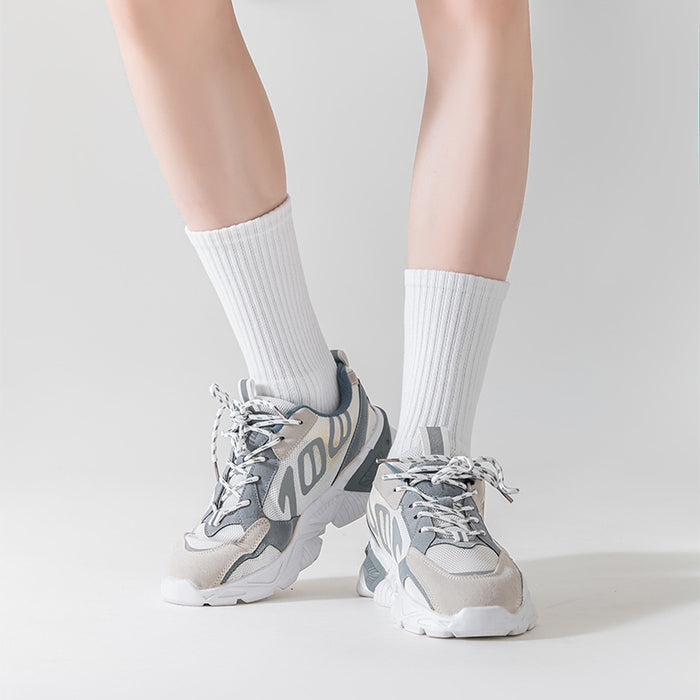 Wholesale Sports socks, basketball socks, mid tube socks, cotton socks, men's socks, solid color looped socks, comfortable socks, long tube socks