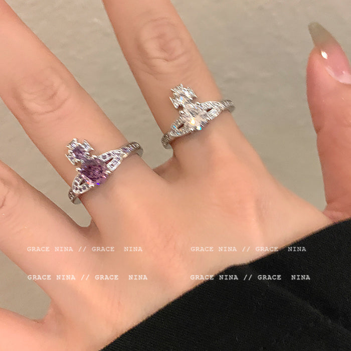 Wholesale Sparkling Diamond Personalized Ring