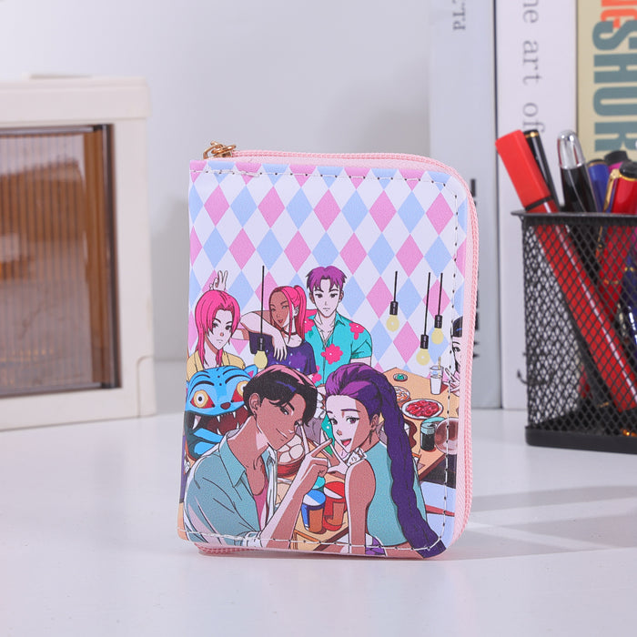 Wholesale KPOP-themed full-color zipper wallet