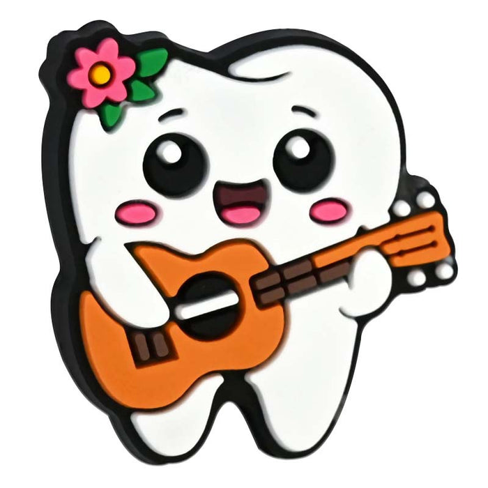 Wholesale  Tooth Beads Pvc Soft Glue Loose Beads DIY Beaded Pen Key Chain Mobile Phone Chain Cartoon Beads