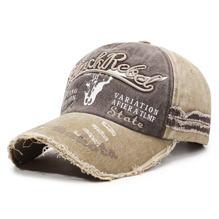 Wholesale Embroidered Men' s and Women' s Washed Baseball Cap