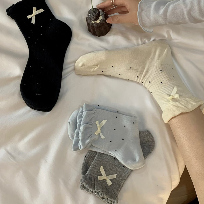 Wholesale Socks, bow, middle tube, socks, pile of socks