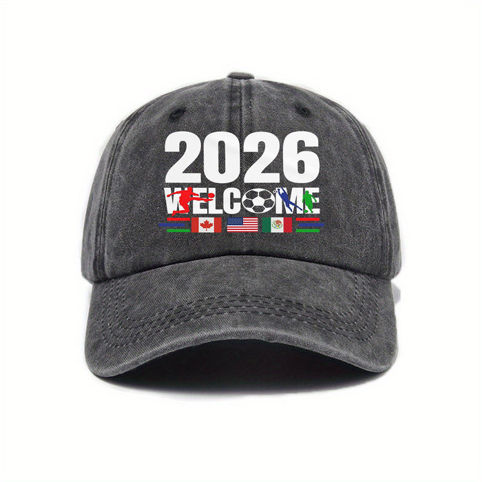 Wholesale Soft-Top Baseball Cap for World Cup Print Sun Hat
