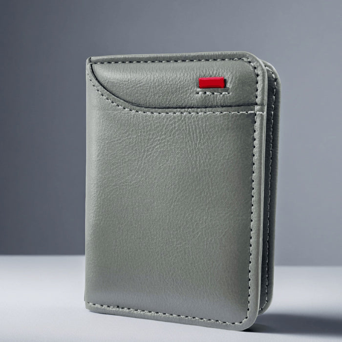 Wholesale PU Leather Men' s Multi-Card Wallet Vertical Card Holder Fashion Accessory MOQ：3