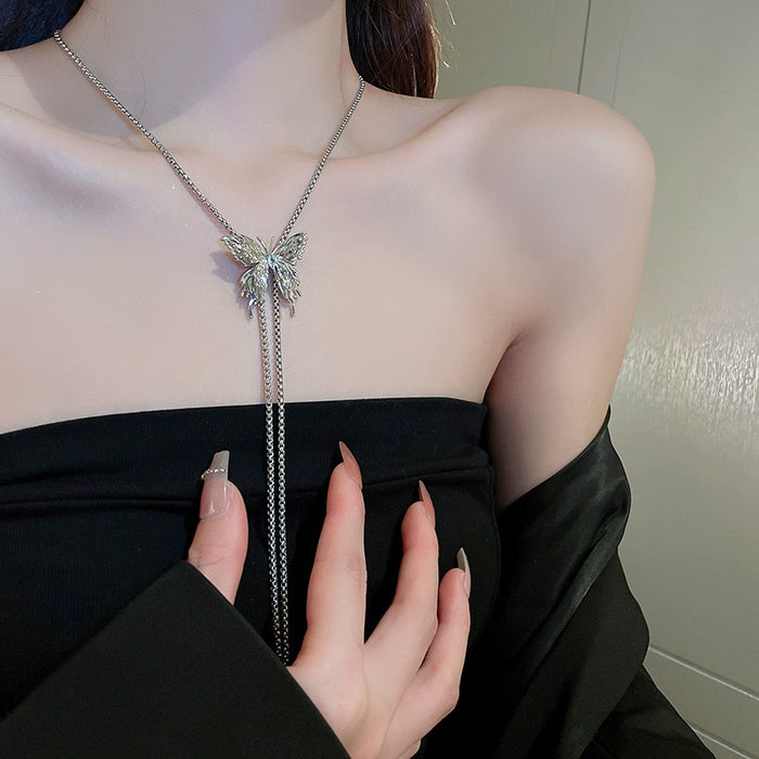 Wholesale Butterfly necklace  waist chain necklace accessories clavicle