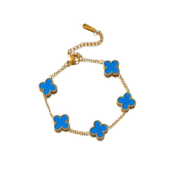 Wholesale Four leaf clover bracelet wholesale jewelry accessories new accessories niche high-end sense