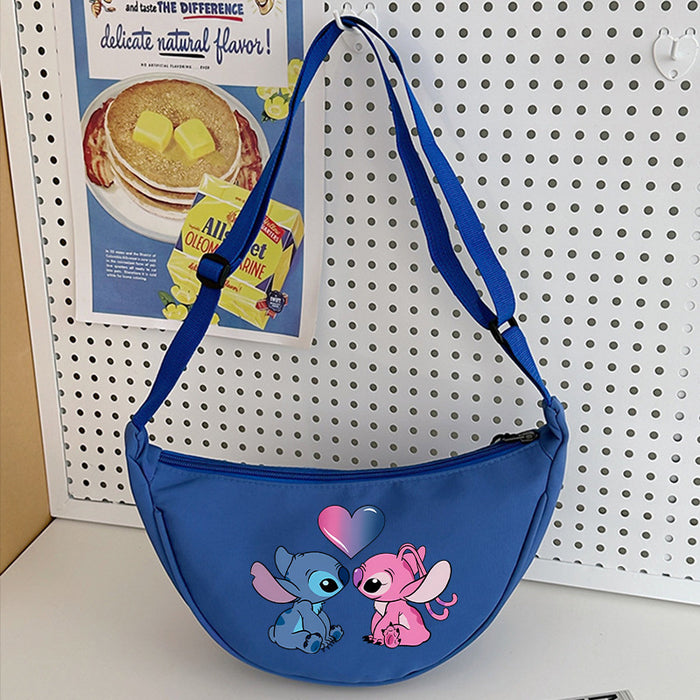 Wholesale Cartoon Print Nylon Crossbody Bag Women' s Bag Dumpling Bag Lightweight Simple Commuting